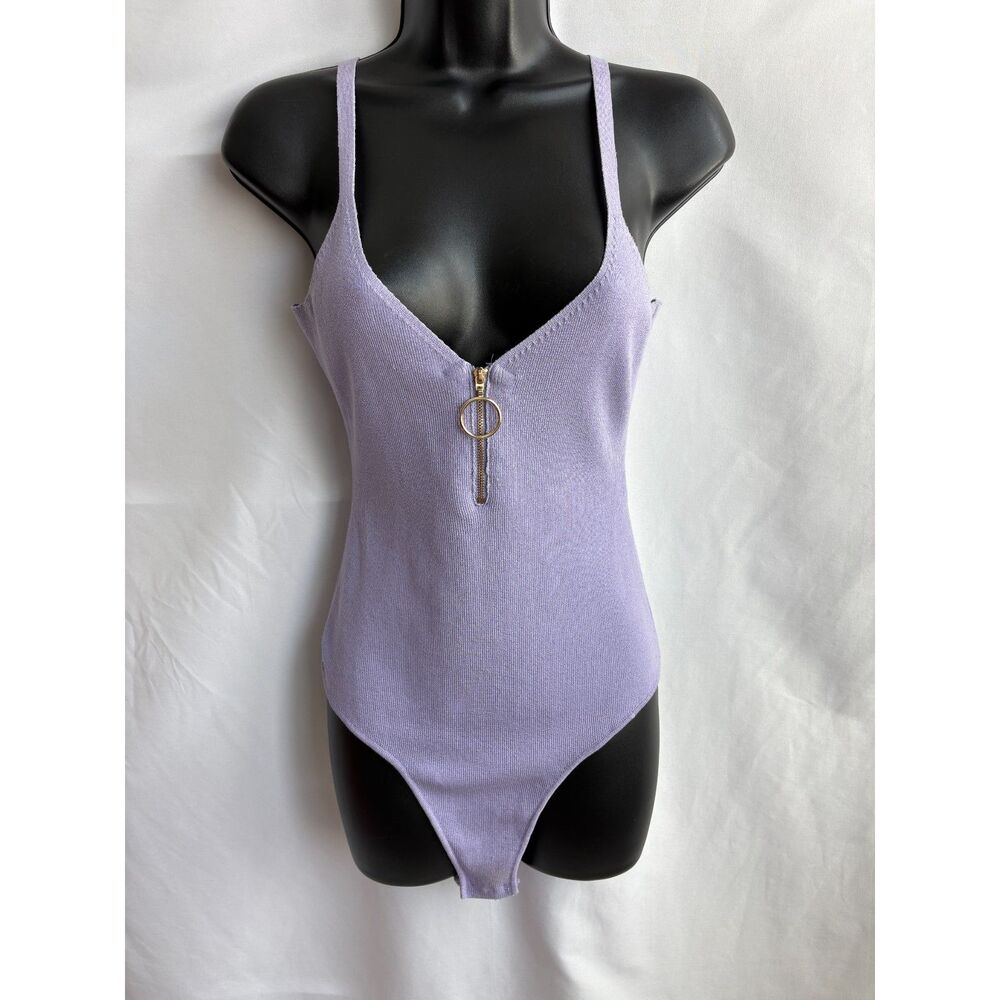 4th Reckless Purple Bodysuit Top Size 4 Sexy Girly Basics Spring Lilac Feminine